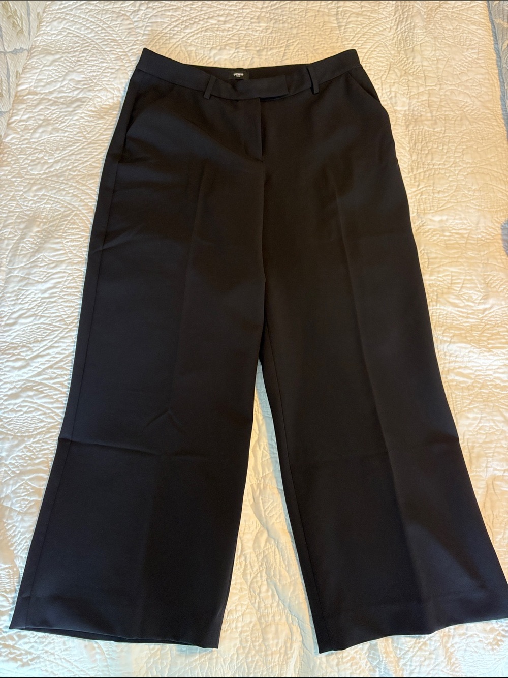 Express Wide-Leg Dress Pants - Black